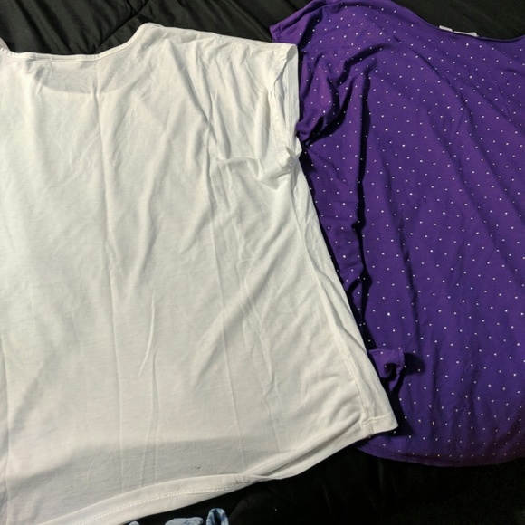 Lot of 2 BEAUTIFUL plus tshirts studded detail - Picture 4 of 4